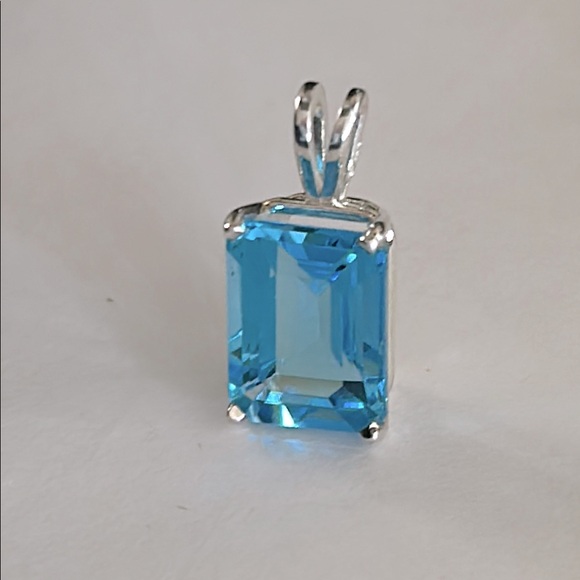 Jewelry - Blue Topaz Sterling Pendant